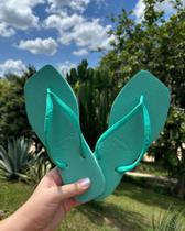 Chinelo Tropp Feminino Na Cor Verde Água