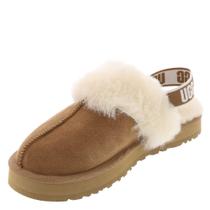 Chinelo UGG Funkette Infantil Unissex - Marrom - Tamanho 6