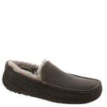 Chinelo UGG masculino Ascot Thunder Cloud de camurça com pelúcia UGG de 17 mm