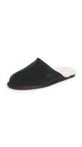 Chinelo UGG Scuff preto de couro integral tamanho 11 Chinelo UGG Scuff preto de couro integral tamanho 11