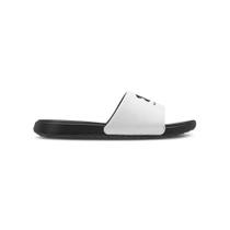 Chinelo under armour ansa fix preto e branco unissex