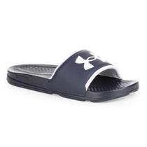 Chinelo Under Armour Slide Daily Azul Marinho e Branco - Masculino Chinelo Under Armour Slide Daily Azul Marinho e Branco - Masculino