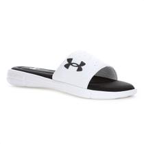 Chinelo Under Armour Slide Ignite Select Branco e Preto - Masculino