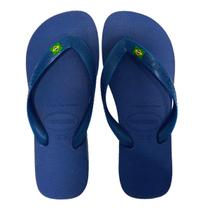 Chinelo Unissex Dedo Havaianas Brasil Clássica Tiras Largas Borracha 000032