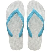 Chinelo Unissex Havaianas Tradicional Duas Cores Tira Larga Chinelo Unissex Havaianas Tradicional Duas Cores Tira Larga