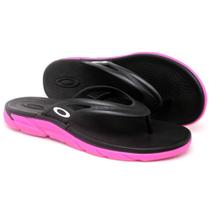 Chinelo Unissex Rest II Preta Rosa