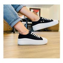 Chinelo Urban Canvas Casual Platform Preto 7083 - Mulheres Chinelo Urban Canvas Casual Platform Preto 7083 - Mulheres