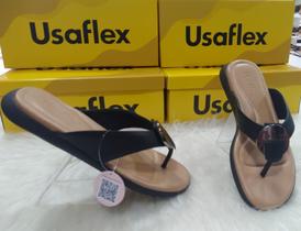 Chinelo Usaflex Couro Macio Conforto UC0903