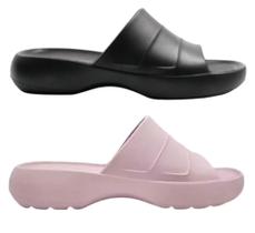 Chinelo Usaflex Feminino Slide Poofy Plataforma Ortopédico Confortável ENVIO IMEDIATO