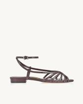 Chinelo Uza Flat Couro Piton Plum - C26L963A0060 Chinelo Uza Flat Couro Piton Plum - C26L963A0060