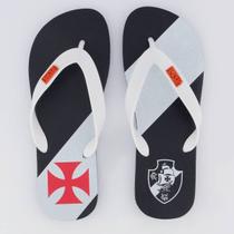 Chinelo Vasco Camisa I 24 Branco e Preto