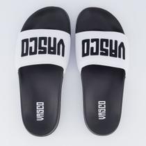 Chinelo Vasco Slide Preto e Branco