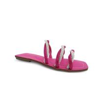 Chinelo Via Jupiter Rasteira 8725 Pink/Cristal