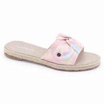 Chinelo Via Marte 20-17856 aquarela tie dye solado sisal