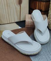 Chinelo Via Uno Flatform Metalizada Dedo Brilhosa Feminino Chinelo Via Uno Flatform Metalizada Dedo Brilhosa Feminino