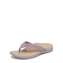 Chinelo Vionic Tide 2.0 Feminino em Couro e Camurça Roxo