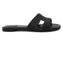 Chinelo Vizzano 6371.367 Slide Rasteira Baixa Brilho Casual Feminino