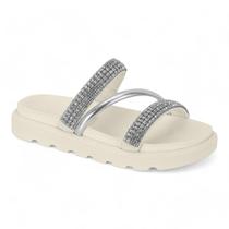 Chinelo Vizzano Slide Feminino 6459.133 Off White Chinelo Vizzano Slide Feminino 6459.133 Off White