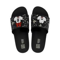 Chinelo Zaxy Slide Meninas Mickey Preto