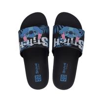 Chinelo Zaxy Slide Stitch Meninas Preto