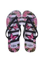 Chinelos Aduto Feminino Estampado Numeração:37/38Cor:DESENHO BORBOLETA