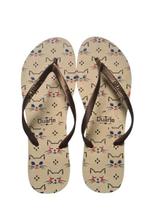 Chinelos Aduto Feminino Estampado NUMERAÇÃO:39/40COR:TIRAS MARROM