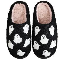 Chinelos Afellicy Spooky Ghost Ghostface de Halloween para mulheres 37-38 Chinelos Afellicy Spooky Ghost Ghostface de Halloween para mulheres 37-38