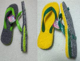 Chinelos Apaju, 2 pares de chinelo de vinil/ emborrachado para esporão.