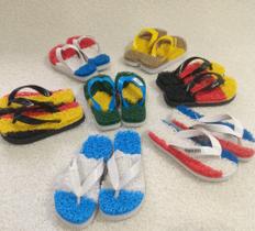 Chinelos Apaju, capacho/borracha, copa do mundo.