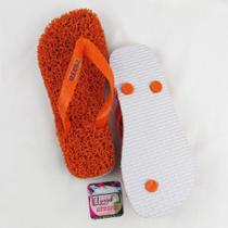 Chinelos Apaju, Capacho com borracha SBR 100% cor laranja numeração maior. Chinelos Apaju, Capacho com borracha SBR 100% cor laranja numeração maior.