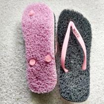 Chinelos Apaju, duplo capacho ortopédico e anti stress cinza