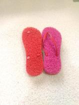 Chinelos Apaju, duplo capacho terapêutico, ortopédico, anti stress de cor rosa Pink.