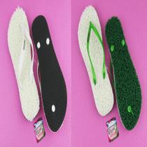 Chinelos Apaju, kit de 2 pares de chinelos 1 duplo capacho e 1 de capacho com borracha.