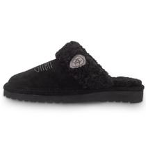 Chinelos ARIAT Jackie Square Toe para mulheres em couro de camurça preto Chinelos ARIAT Jackie Square Toe para mulheres em couro de camurça preto