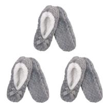 Chinelos BamboomN Soft Touch Warm Cozy Fuzzy, antiderrapantes, cinza Chinelos BamboomN Soft Touch Warm Cozy Fuzzy, antiderrapantes, cinza