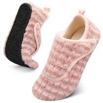 Chinelos BARERUN Fuzzy House Slip on Plush Laváveis Rosa
