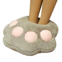 Chinelos Bear Paw Foot Heat Funny Plush Winter Chinelos Bear Paw Foot Heat Funny Plush Winter