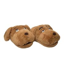 Chinelos Brown Dog Anime Plush Home Cotton, tamanho 30 cm