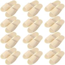 Chinelos Bunnycool 12 pares descartáveis cáqui 29x12 cm