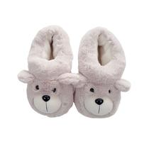 Chinelos Cartoon Fox Plush para mulheres e homens - Inverno