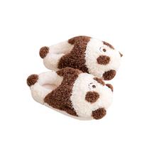 Chinelos Cartoon Panda Plush para mulheres e homens