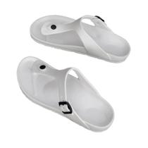 Chinelos Casual Femininos com Fivela e Salto Plano - Tamanhos Grandes