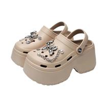 Chinelos Clogs Femininos Antiderrapantes DIY, Sandálias Plataforma De Verão, Sapatos De Jardim Chinelos Clogs Femininos Antiderrapantes DIY, Sandálias Plataforma De Verão, Sapatos De Jardim