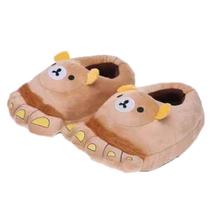 Chinelos Cute Bears Paws, chinelos de pelúcia de algodão para mulheres