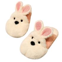 Chinelos Cute Cartoon Bunny Plush Warm Winter Shoes Cozy Chinelos Cute Cartoon Bunny Plush Warm Winter Shoes Cozy