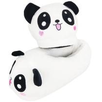 Chinelos Cute Panda Plush Winter Warm House para adultos Chinelos Cute Panda Plush Winter Warm House para adultos