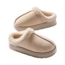 Chinelos De Algodão Grossos E Quentes Para O Inverno Masculinos, Calçados Planos Para Uso Interno,