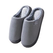 Chinelos De Algodão Para Uso Interno Masculinos, Antiderrapantes, Com Solado Espesso E Macio