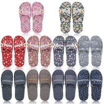 Chinelos de casa Chuarry Floral Cotton, 10 pares para mulheres