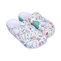 Chinelos De Casa Femininos Ajustáveis Com Estampa, Antiderrapantes, Sola Macia Em EVA Chinelos De Casa Femininos Ajustáveis Com Estampa, Antiderrapantes, Sola Macia Em EVA